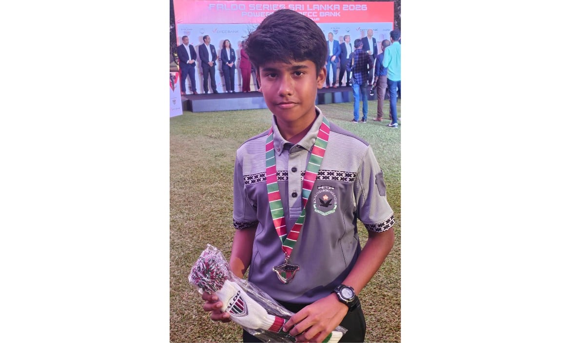 শ্রীলঙ্কায় জুনিয়র গলফে মানবীরের ইতিহাস