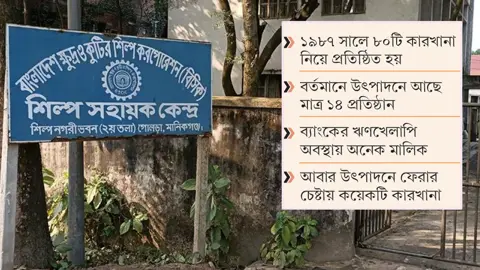 নানা সংকটে মুখ থুবড়ে পড়েছে মানিকগঞ্জ বিসিক শিল্পনগরী