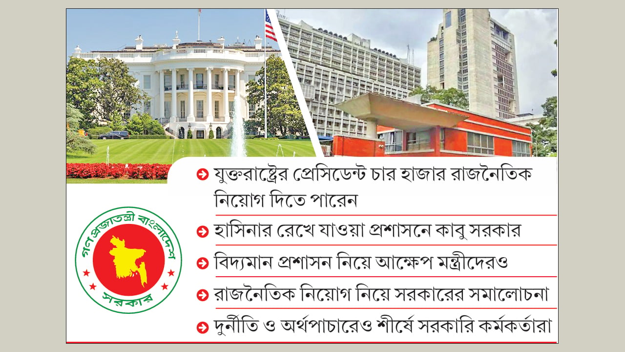 প্রশাসনে দলীয় নিয়োগ বিতর্ক আলোচনায় ‘মার্কিন মডেল’