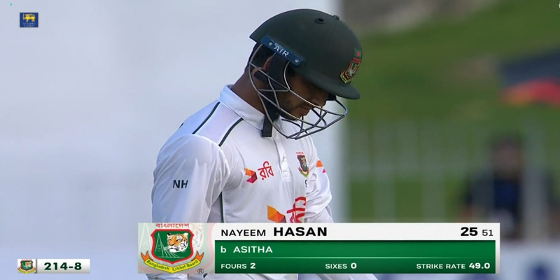 নাঈম হাসান ফিরলেন, অলআউট হওয়ার অপেক্ষা