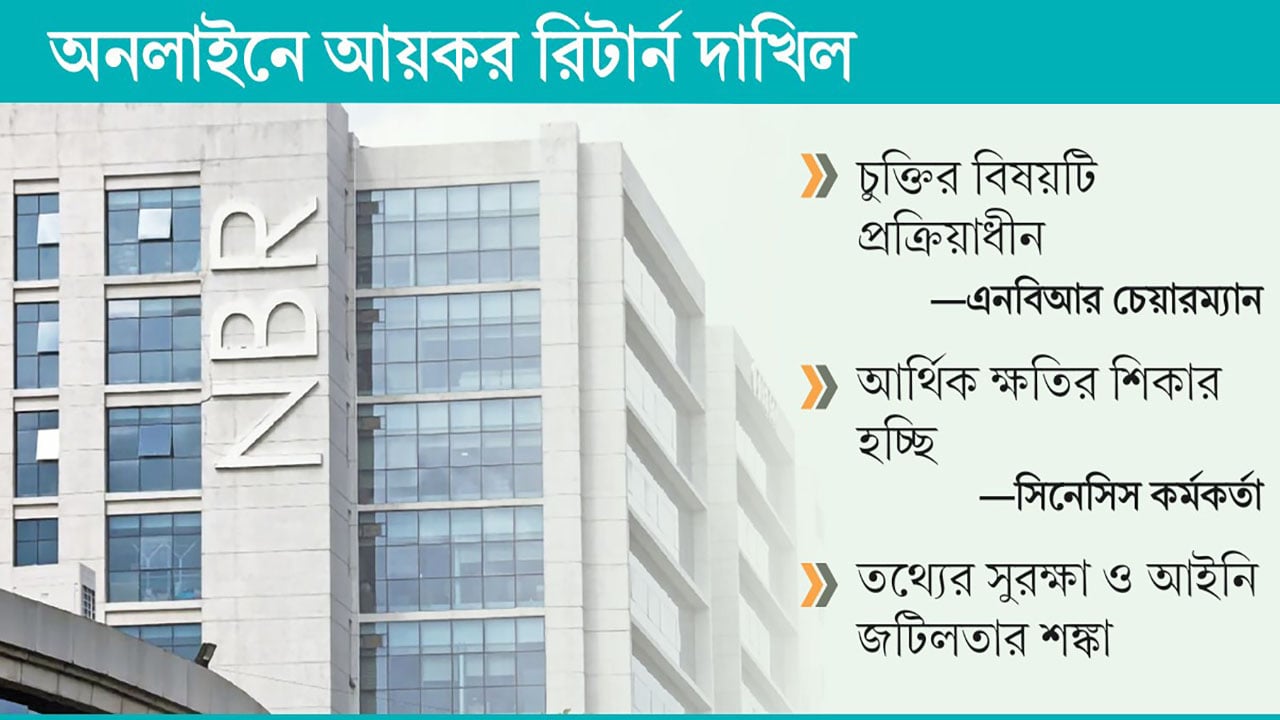 চুক্তি ছাড়াই স্পর্শকাতর সেবা নিচ্ছে এনবিআর