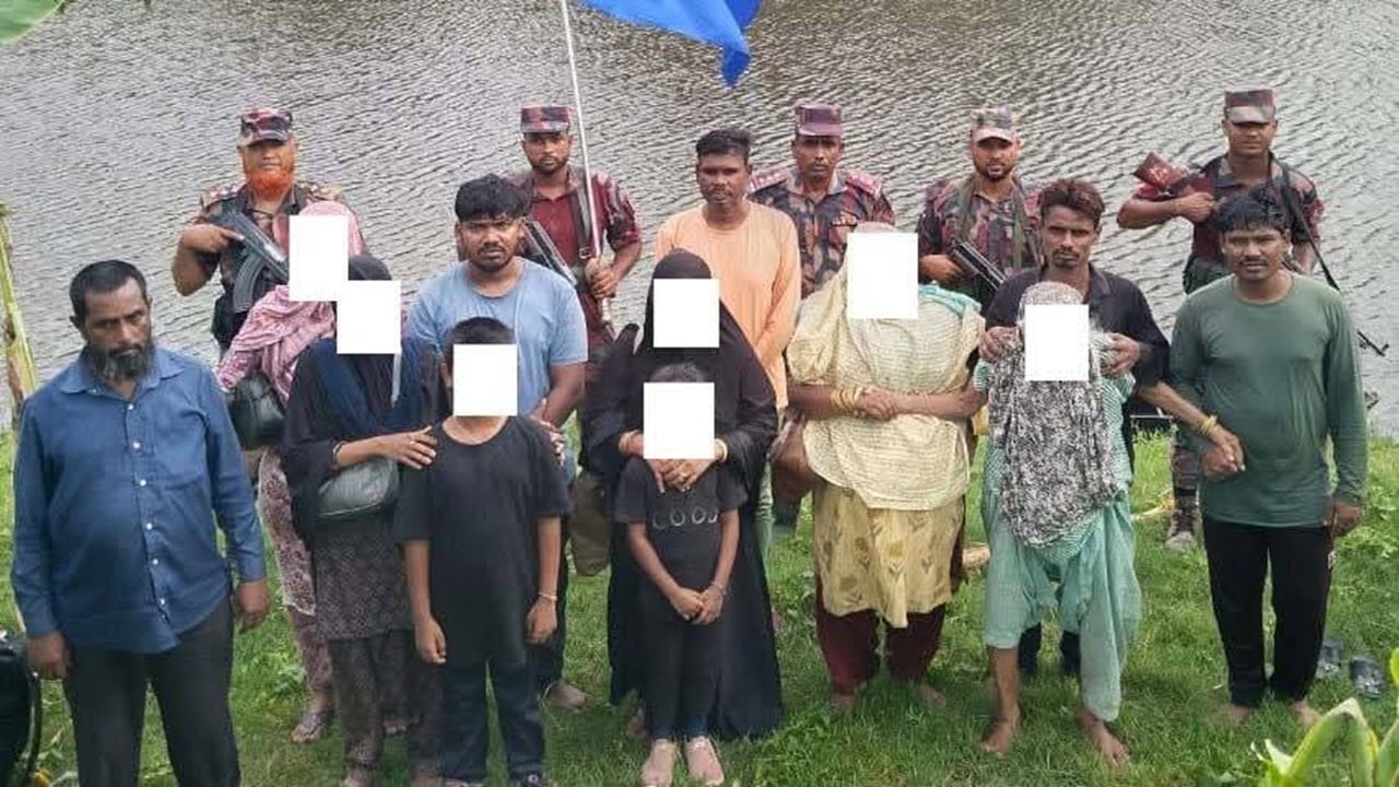 মহেশপুর সীমান্তে মদ-গাঁজাসহ ১৩ জন আটক