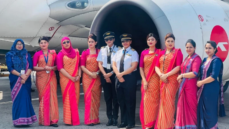 নারীদের পরিচালনায় বিমানের বিশেষ ফ্লাইট ব্যাংককের পথে