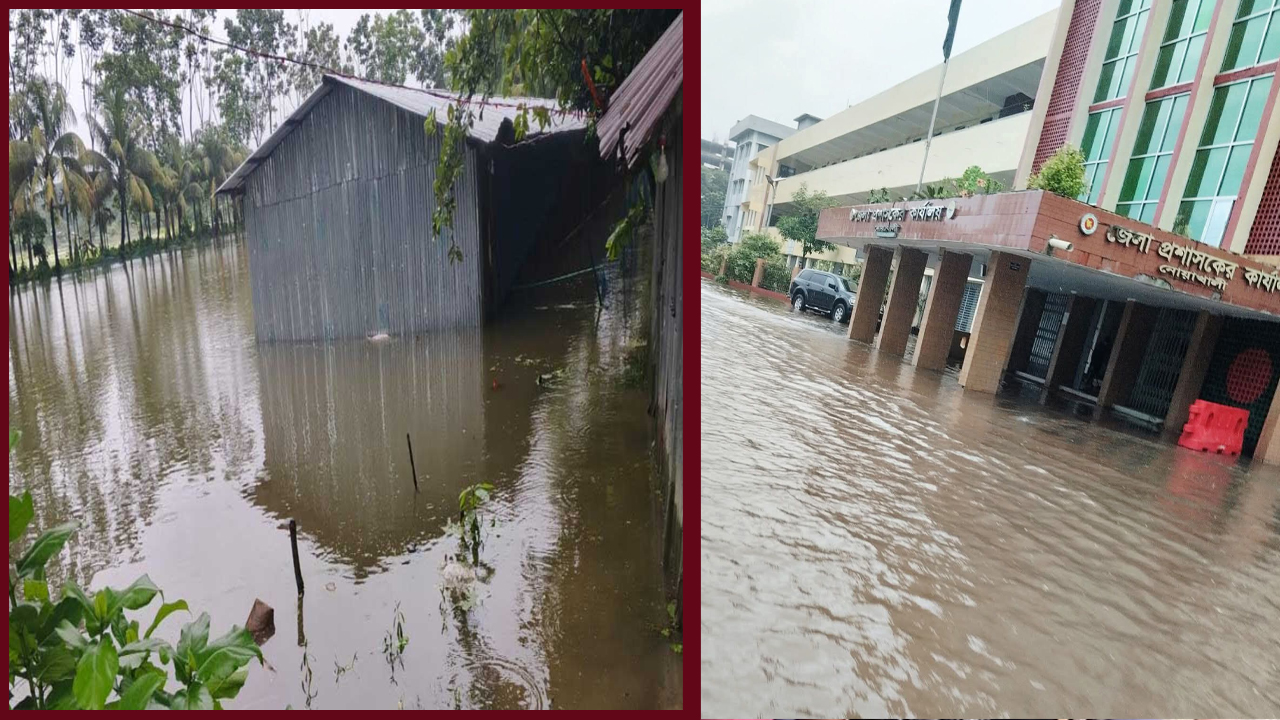 মুহুরী নদীর পানি বাড়তে থাকায় নোয়াখালীতে বন্যার আশঙ্কা, শিক্ষা প্রতিষ্ঠান বন্ধ