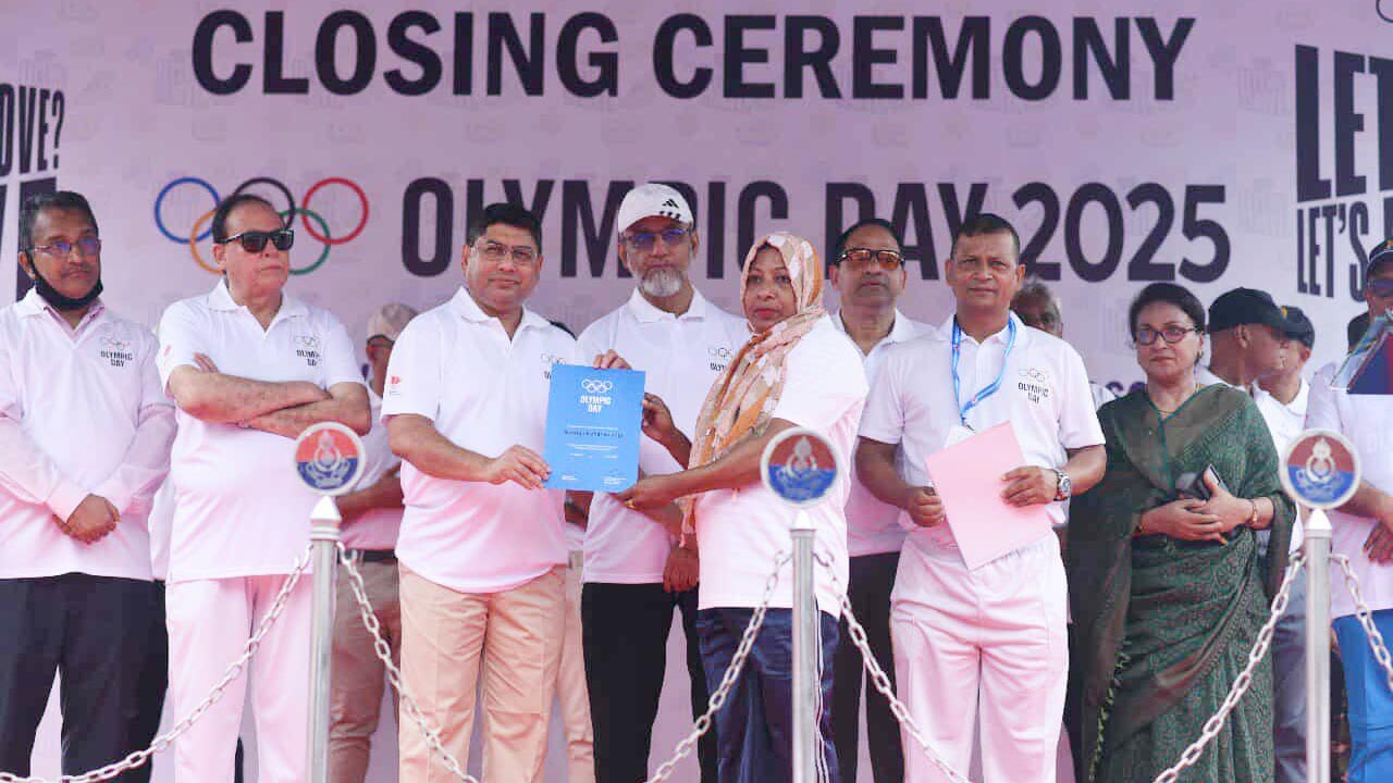 অলিম্পিয়ানদের সম্মাননা