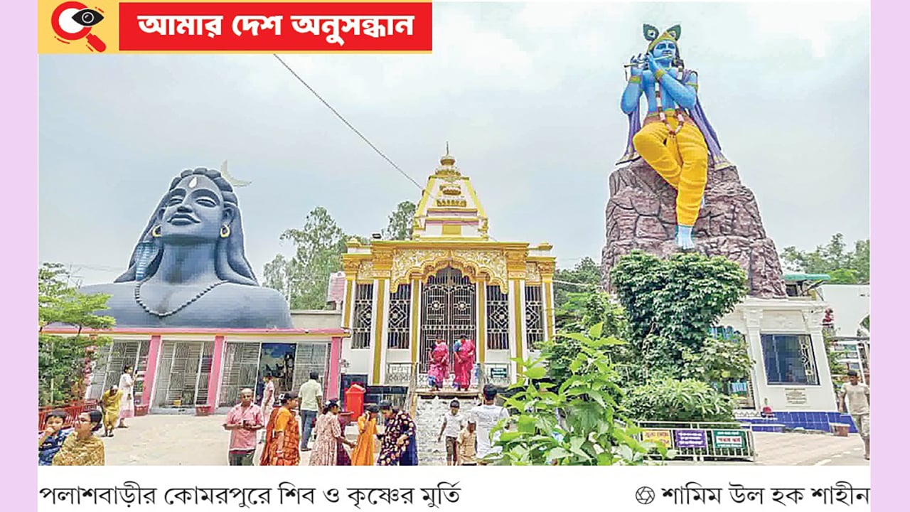 পলাশবাড়ীতে বিশাল বিশাল মূর্তি নির্মাণের নেপথ্যে কী