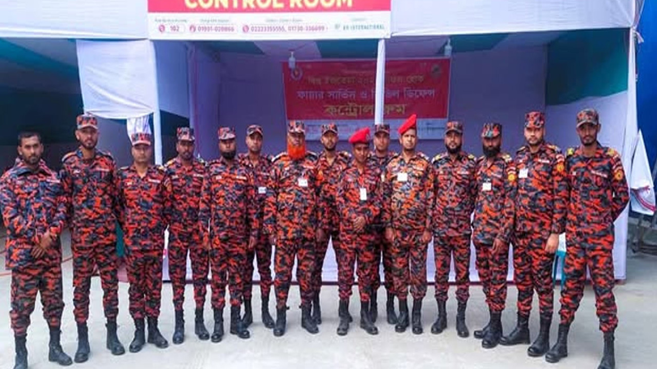 ইজতেমা ময়দানে ড্রোন ইউনিট নিয়ে প্রস্তুত ফায়ার সার্ভিস