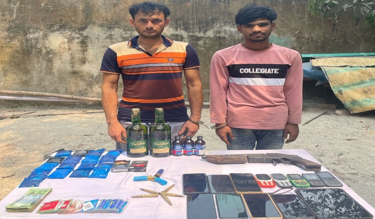 চৌদ্দগ্রামে অবৈধ অস্ত্র গুলি মাদকসহ আটক ২
