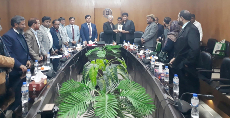 রাবি উপাচার্যের সাথে পাকিস্তান হাইকমিশনারের সাক্ষাৎ