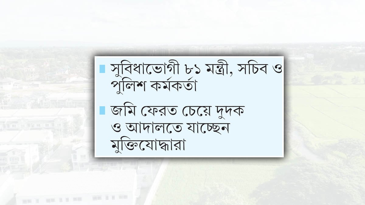 কয়েক হাজার কোটি টাকার প্লট ও ফ্ল্যাট দখল