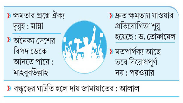 রাজনীতিতে অনৈক্য