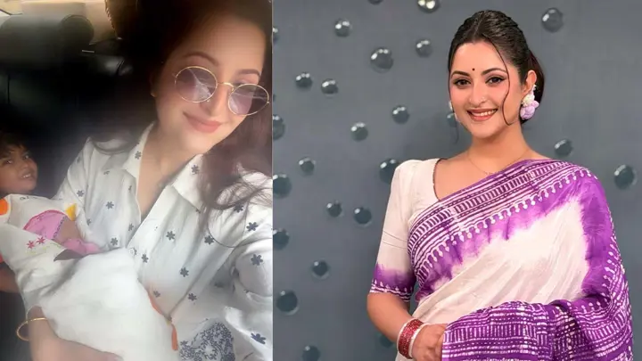 কোলে সদ্যোজাত শিশু, ক্যাপশনে রহস্য বাড়িয়ে যে বার্তা দিলেন পরীমনি
