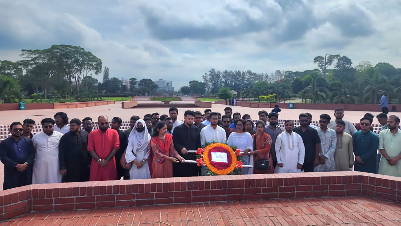 মুক্তিযুদ্ধে শহিদদের প্রতি জাতীয় যুবশক্তির শ্রদ্ধা