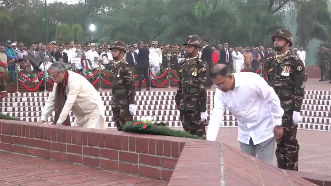 স্বাধীনতা দিবসে জাতীয় স্মৃতিসৌধে রাষ্ট্রপতি ও প্রধানমন্ত্রীর শ্রদ্ধা