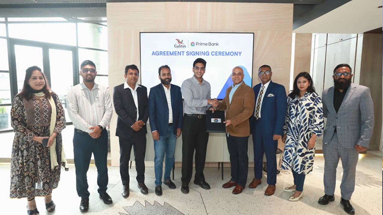 প্রাইম ব্যাংক ও গ্যালিটোস বাংলাদেশের মধ্যে চুক্তি