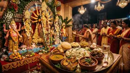 আজ বিসর্জনে শেষ হবে দুর্গাপূজা