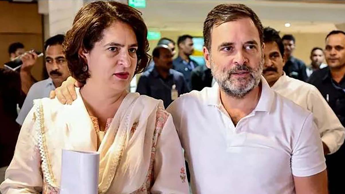 নির্বাচন কমিশন ঘেরাও: রাহুল ও প্রিয়াঙ্কা গান্ধী আটক