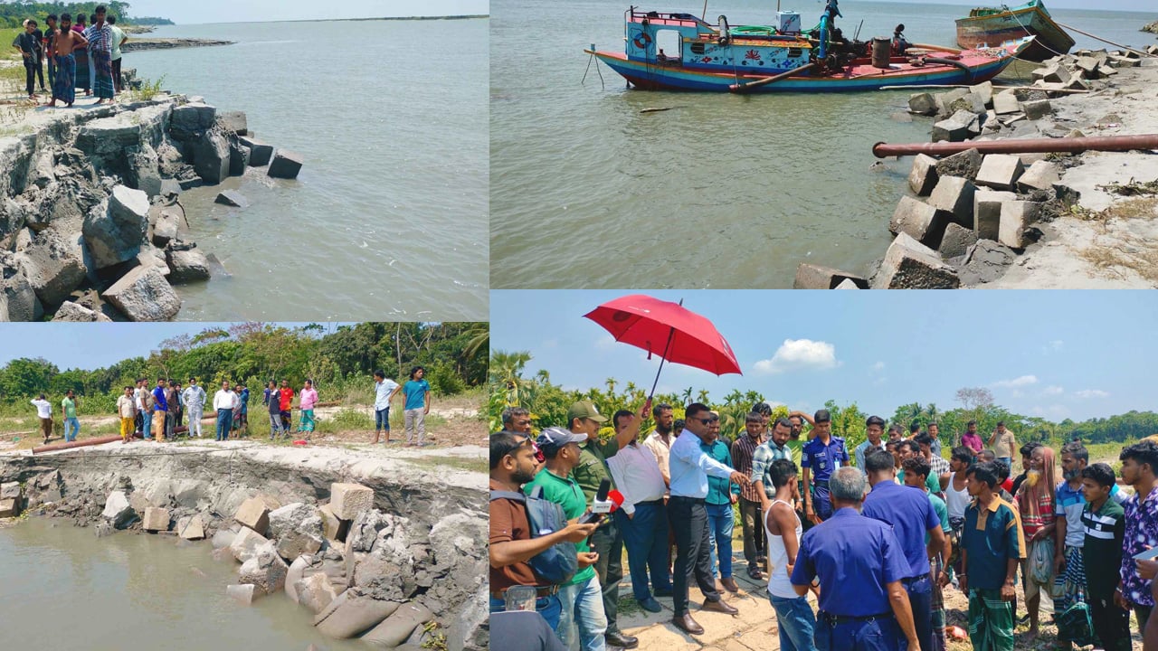অবৈধভাবে বালু উত্তোলন, হুমকির মুখে শতকোটি টাকার বাঁধ