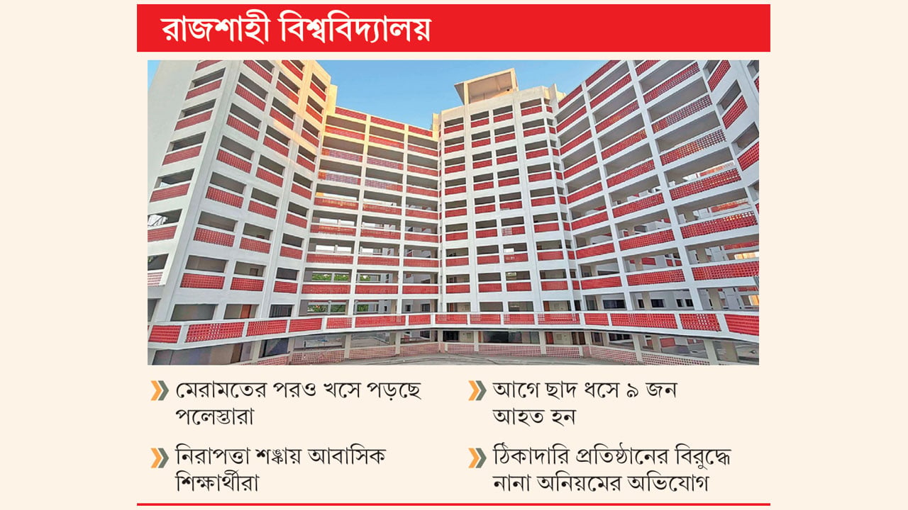 উদ্বোধনের আগেই ৭৪ কোটি টাকার হলের দেয়ালে ফাটল