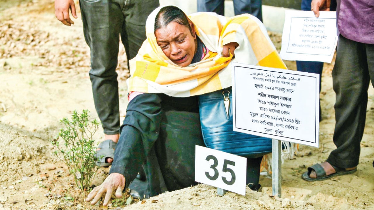 নামহীন আট শহীদের কবরে ফিরল পরিচয়