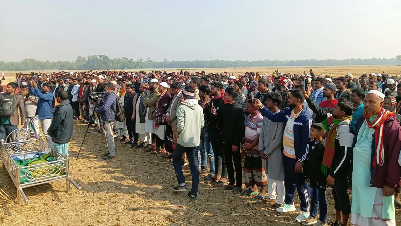 সেই সাজিদের জানাজায় মানুষের ঢল, অশ্রুসিক্ত নয়নে দাফন