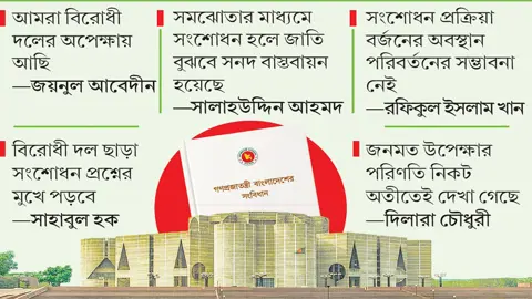 বিরোধী দল ছাড়াই সংবিধান সংশোধনের পথে সরকার
