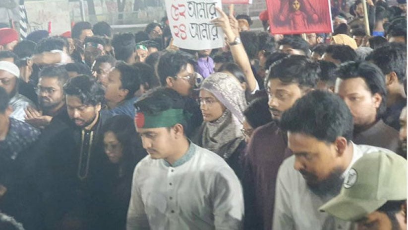 শহীদ মিনারে জাতীয় নাগরিক কমিটির শ্রদ্ধা