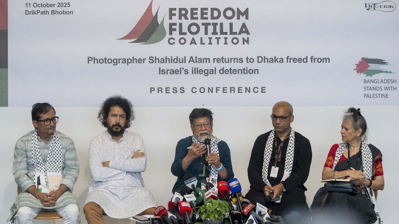 আড়াই দিনের বন্দিদশা ও গাজা নিয়ে পরবর্তী পরিকল্পনা জানালেন শহিদুল আলম