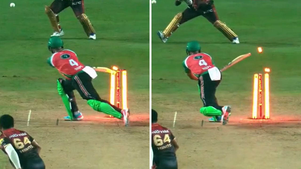 এভাবেও আউট হওয়া যায়!