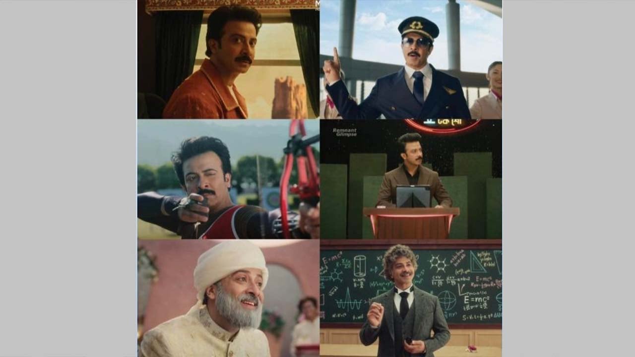 একসাথে ৬ লুকে শাকিবের চমক