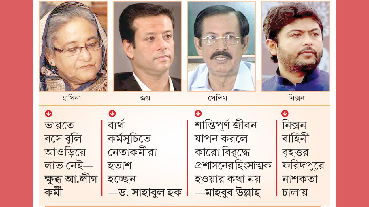 শেখ পরিবার বিদেশে আয়েশে বিপর্যস্ত আ.লীগের তৃণমূল
