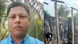 সোনাইমুড়ীতে প্রতিবেশীর ঘরের আগুন নেভাতে গিয়ে দগ্ধ যুবকের মৃত্যু