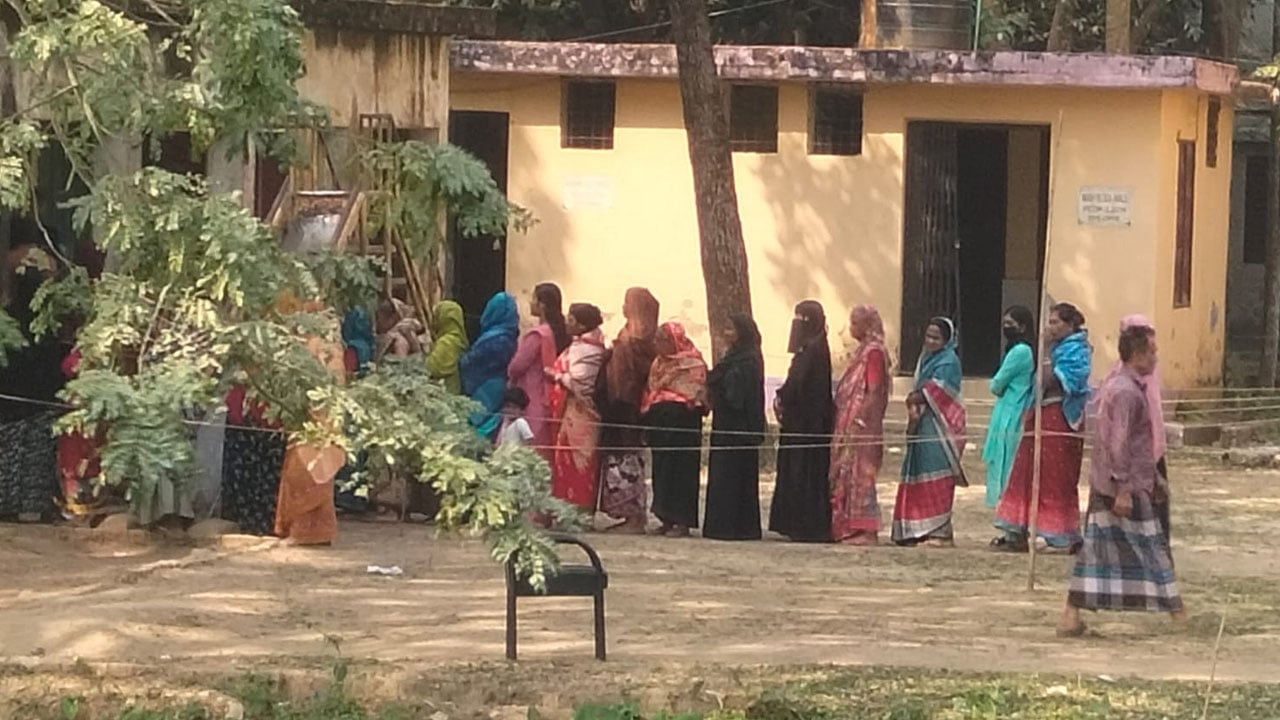 সুনামগঞ্জে ভোটার উপস্থিতি কম