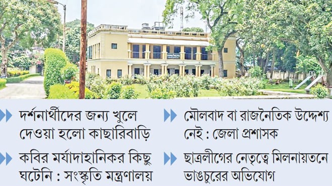 রবীন্দ্র কাছারিবাড়িতে সেদিন যা ঘটেছিল