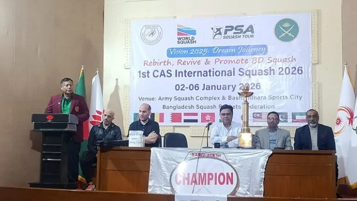 ১০ দেশের অংশগ্রহনে আন্তর্জাতিক স্কোয়াশ