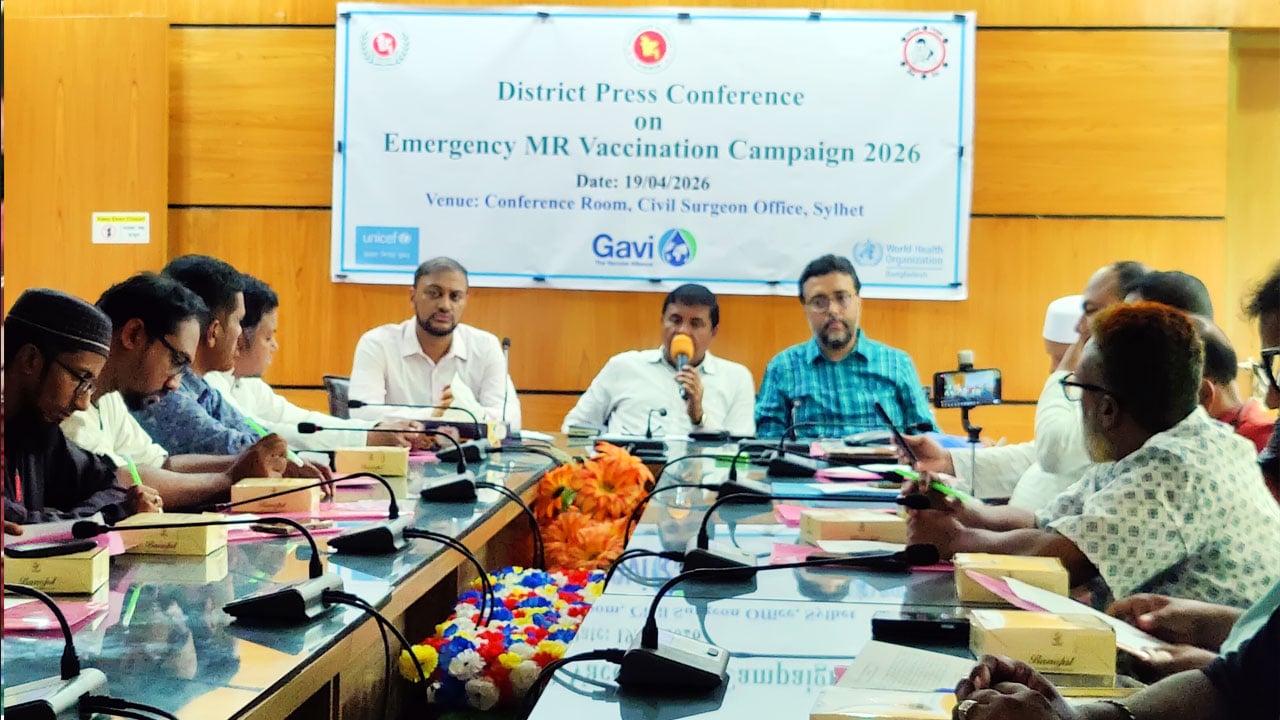 সিলেটে হামের টিকা পাবে ৪ লাখ ৬৫ হাজার শিশু