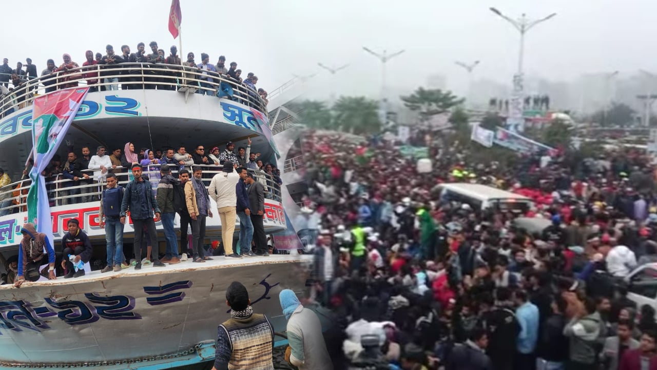 তারেক রহমানকে স্বাগত জানাতে লাখ লাখ নেতাকর্মী ঢাকায়