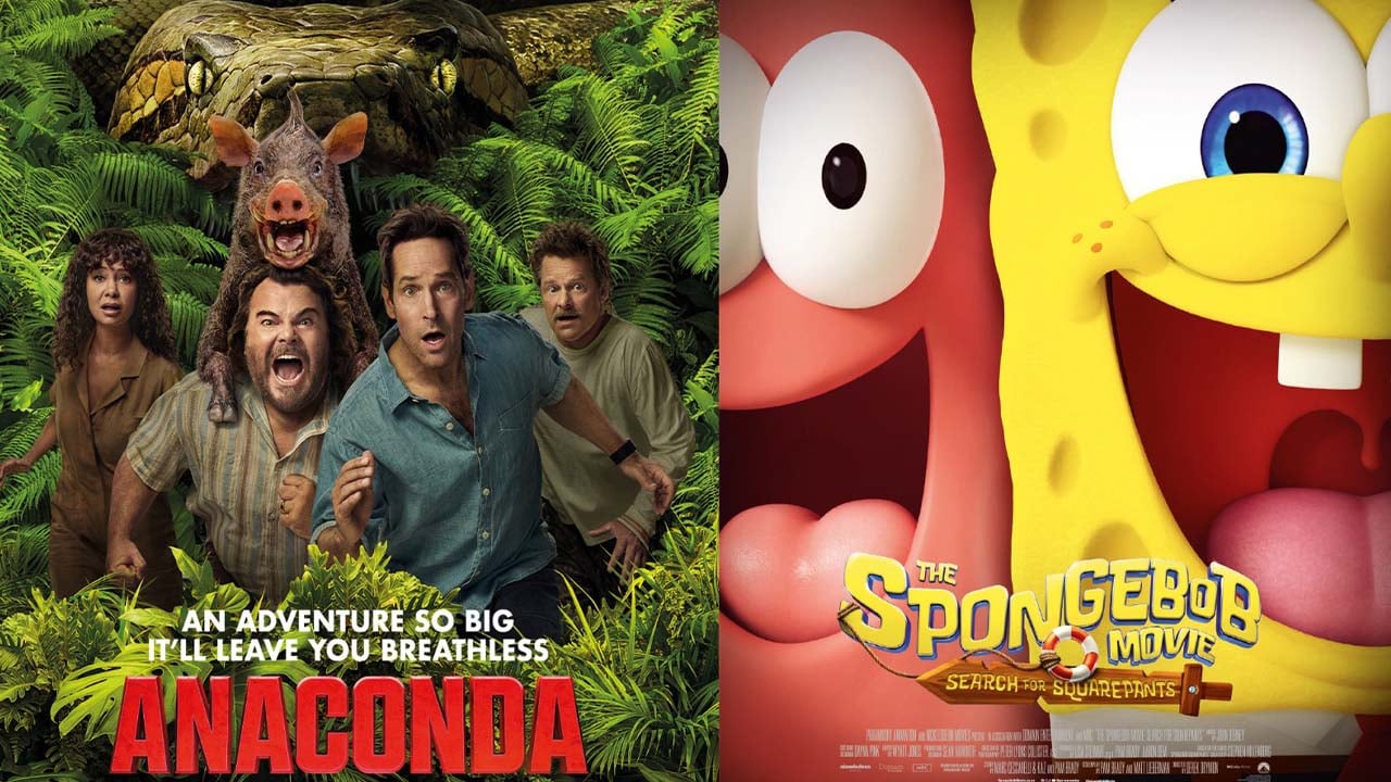 একদিকে ভয়ঙ্কর 'অ্যানাকোন্ডা' অন্যদিকে মজার 'স্পঞ্জবব'