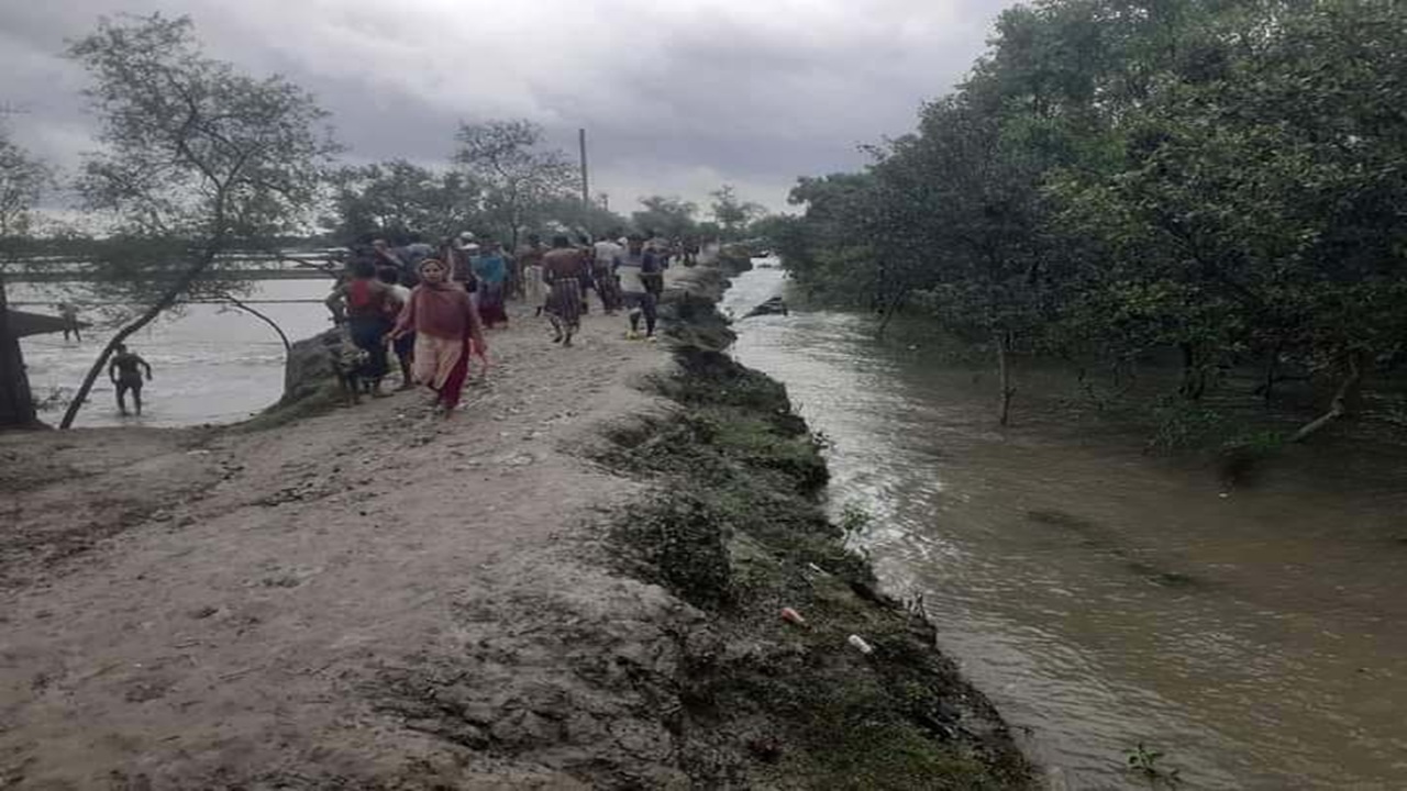 ঘূর্ণিঝড় ‘মন্থাথ’ আসছে উপকূলের দিকে, শ্যামনগরে আতঙ্ক