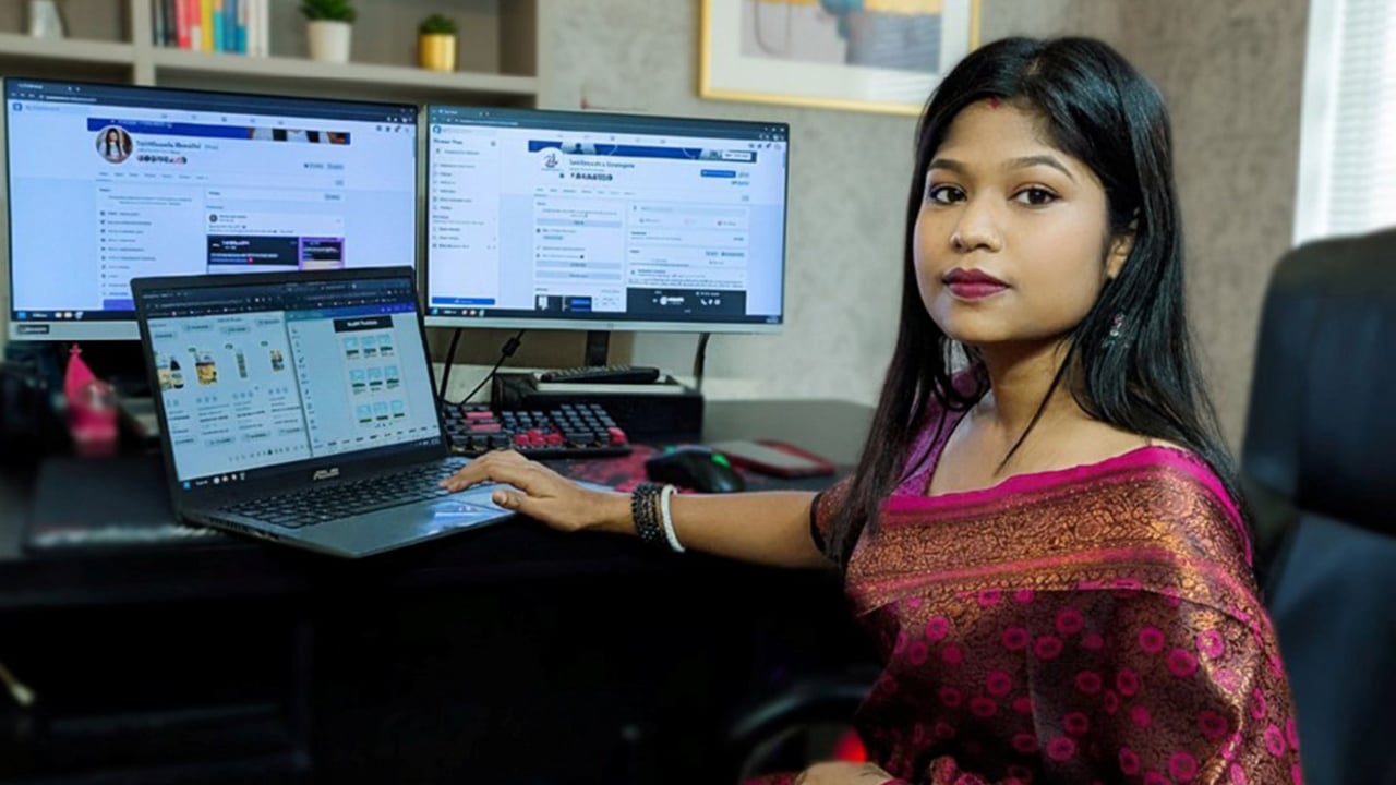 পড়াশোনার পাশাপাশি সুছন্দার ফ্রিল্যান্সিংয়ে সাফল্য