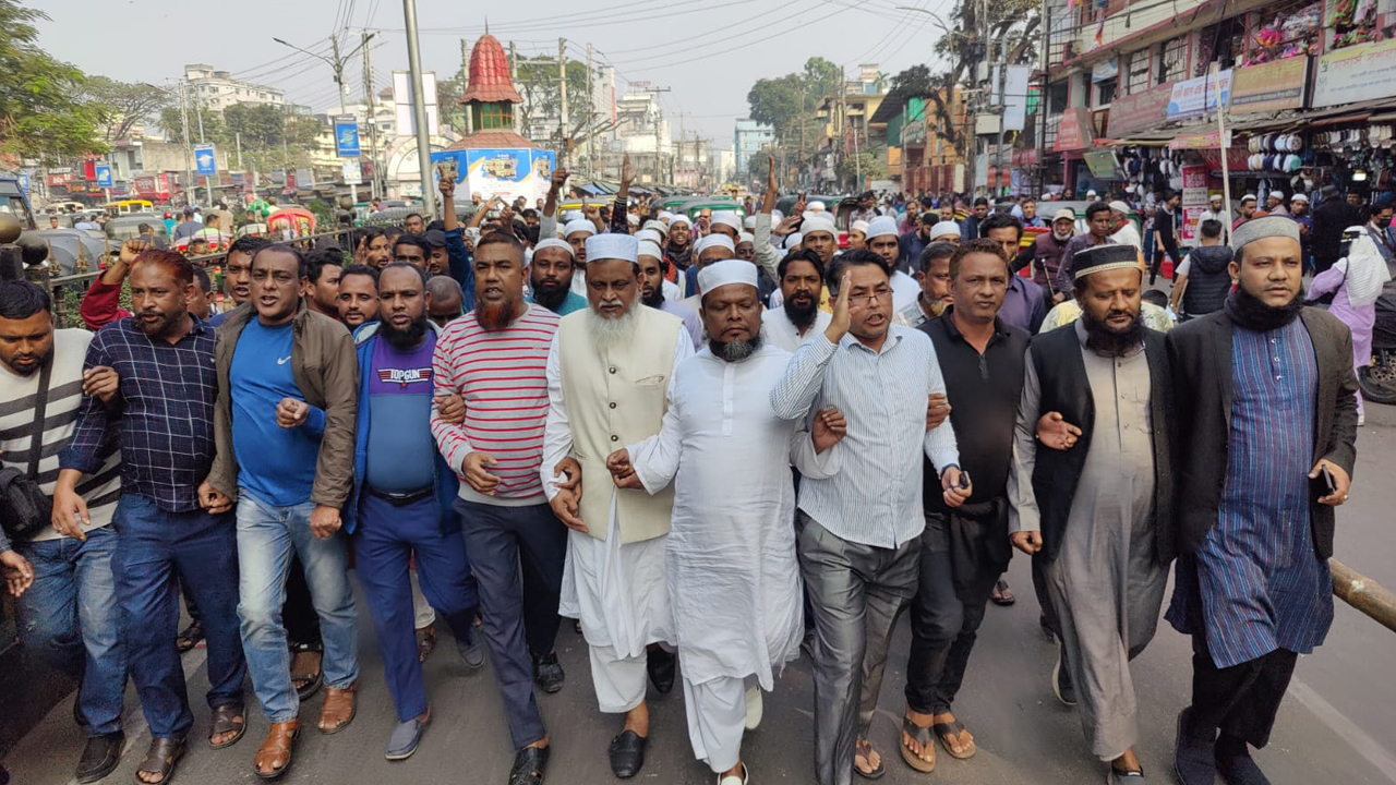 শেখ মুজিবের ম্যুরাল অপসারণে সিলেটে ৩ দিনের আল্টিমেটাম