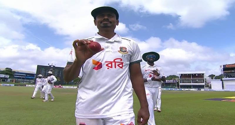 ৪৫৮ রানে অলআউট শ্রীলঙ্কা, তাইজুলের ফাইফার