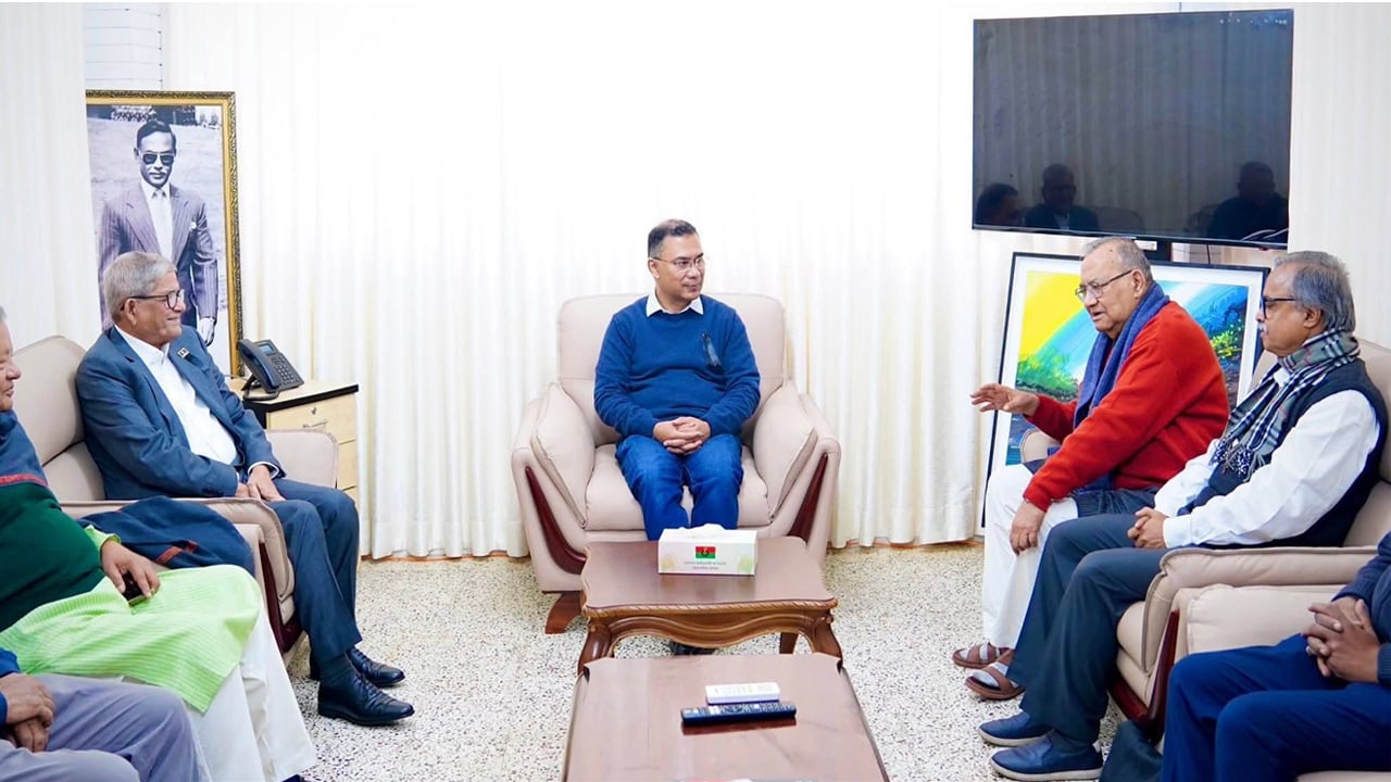 তারেক রহমানের সঙ্গে বাম গণতান্ত্রিক জোটের বৈঠক