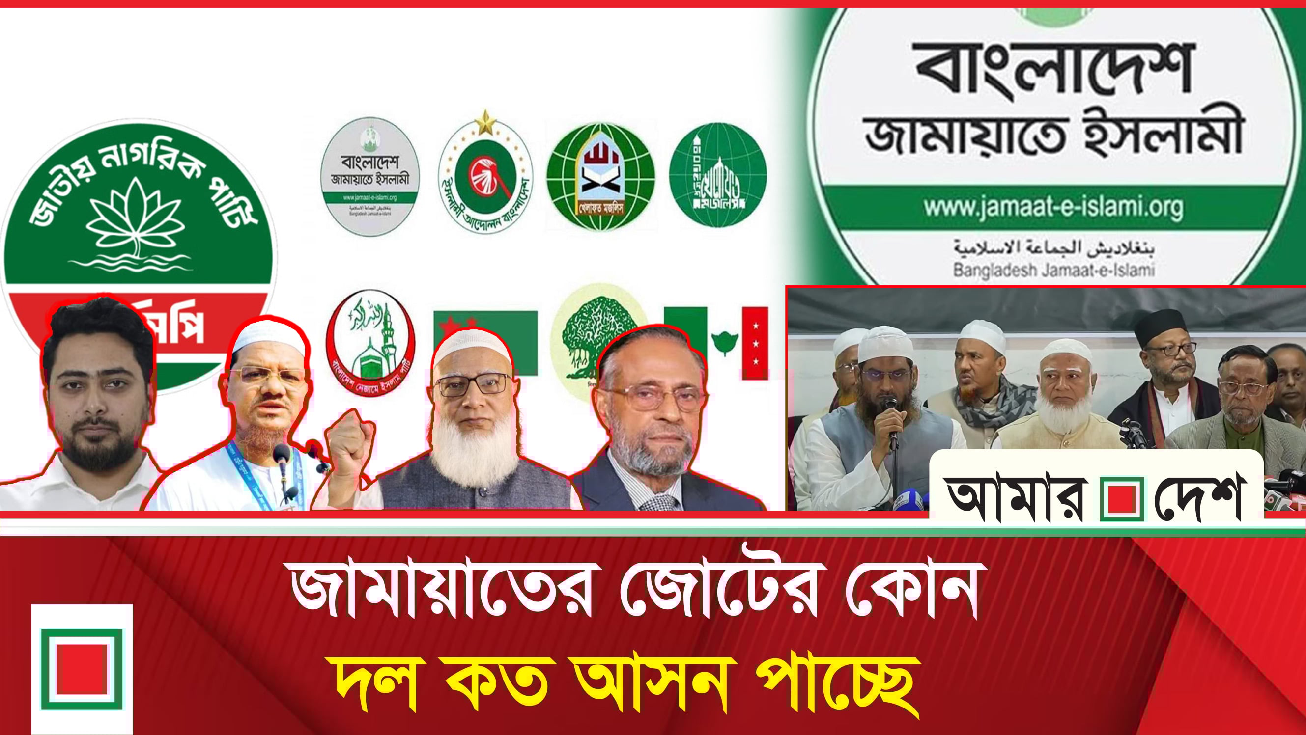 চমক দিয়ে জামায়াতের নেতৃত্বে ১০ দলীয় জোটের আত্মপ্রকাশ