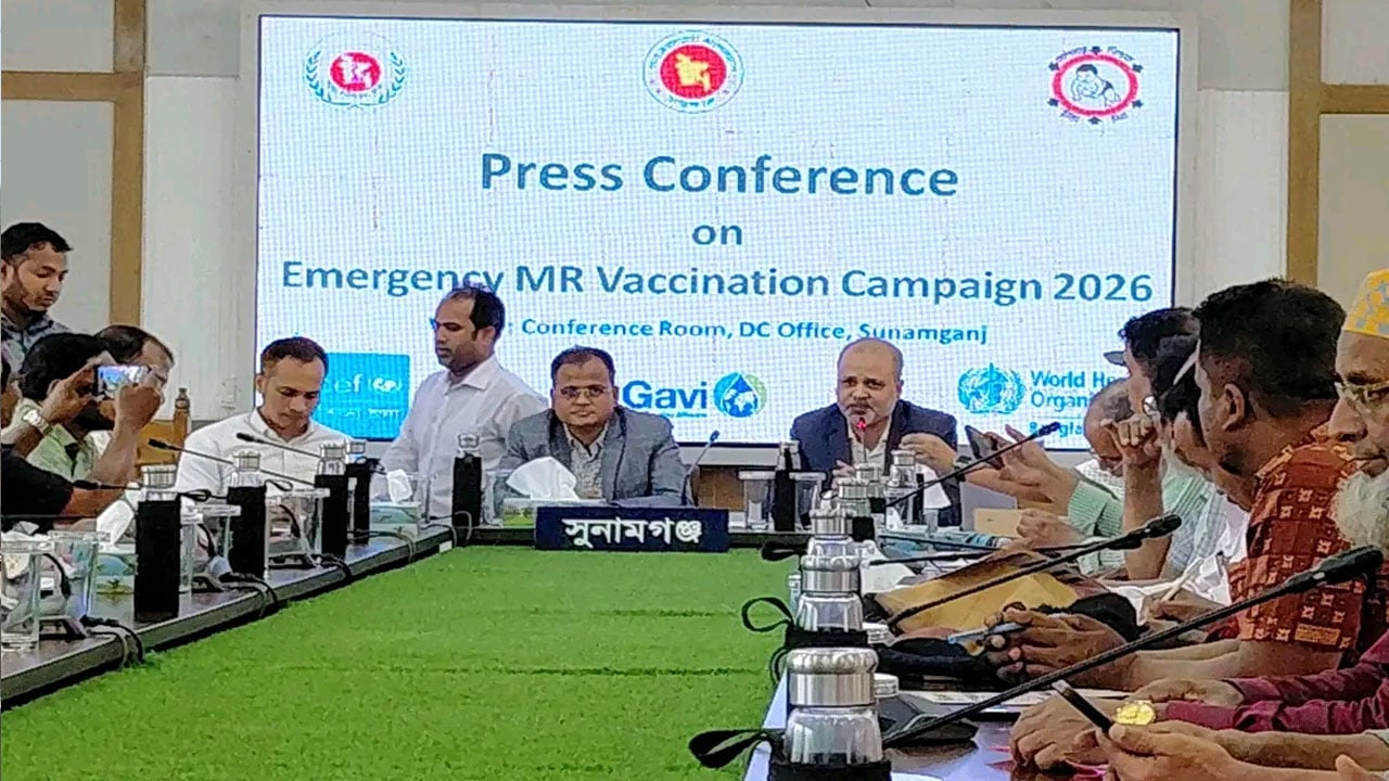 সুনামগঞ্জে হামের টিকা পাবে সাড়ে ৩ লাখ শিশু