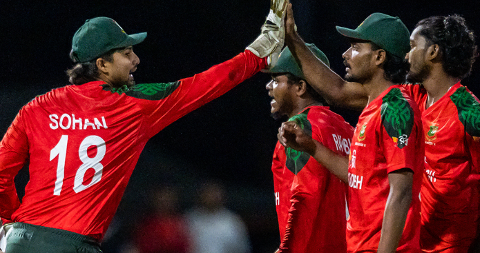 জিসান-রাকিবুলে জয়ের ধারায় ফিরল বাংলাদেশ