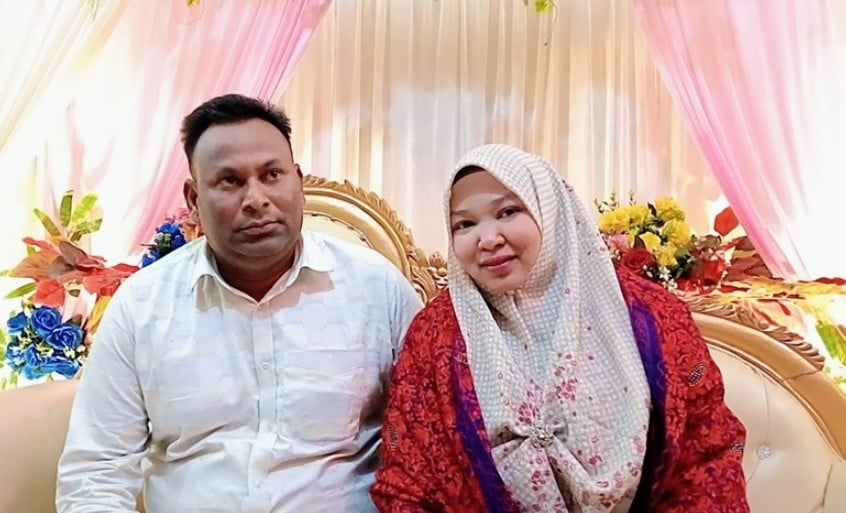 গুরুদাসপুরে প্রেমিকের টানে মালয়েশিয়ান তরুণী