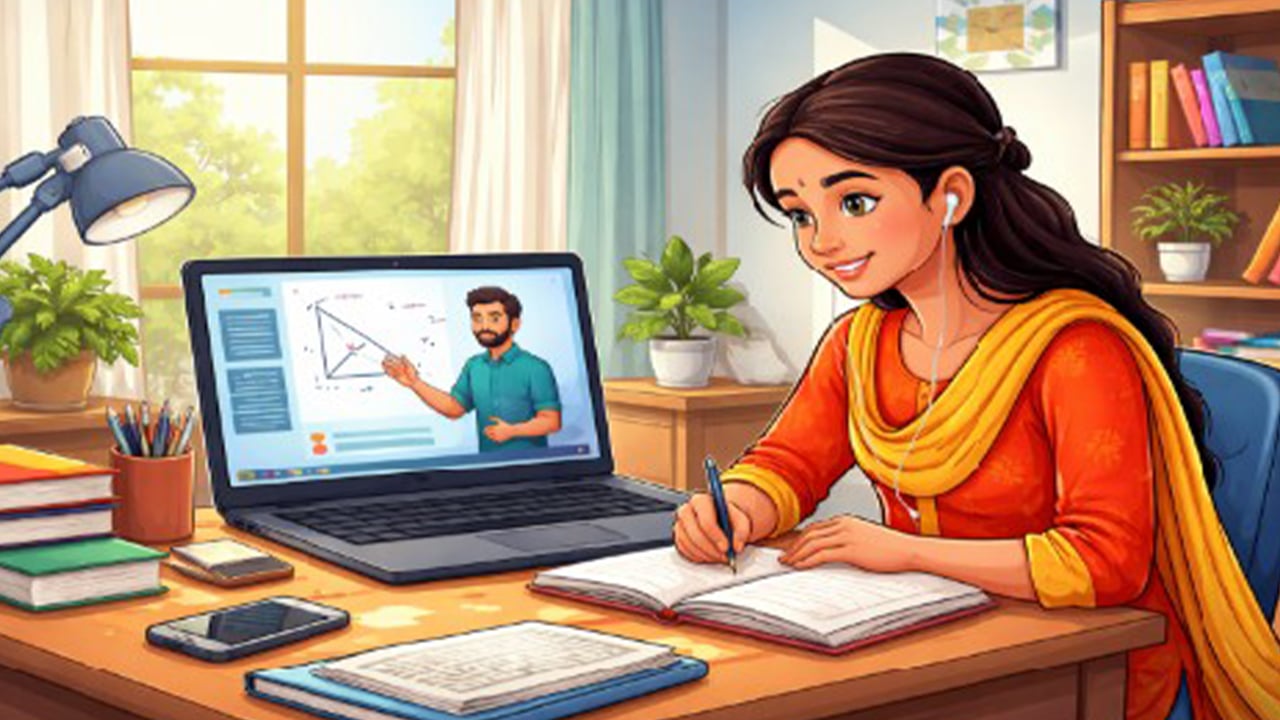 ই-লার্নিংয়ের মাধ্যমে শিক্ষাগ্রহণ