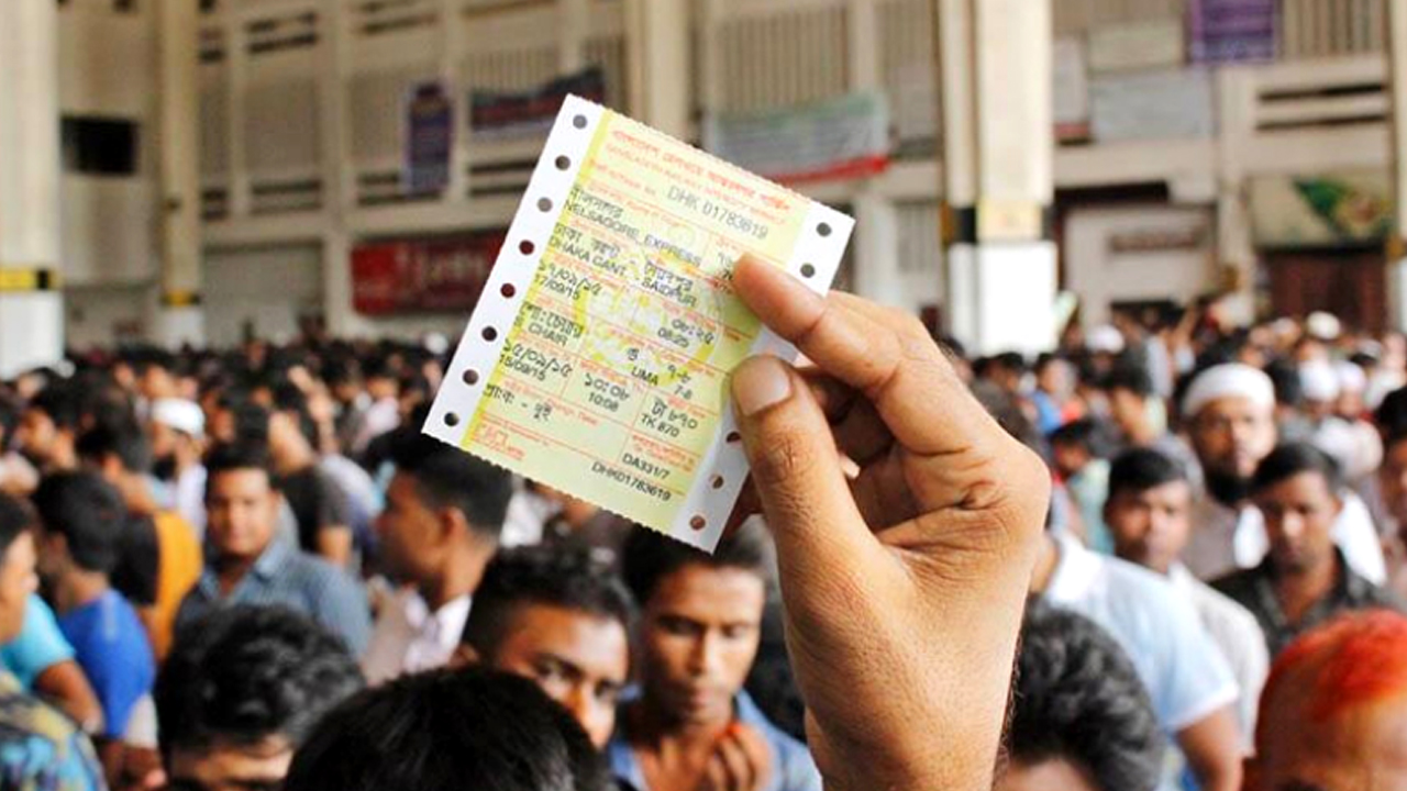 ঈদে ট্রেনের আগাম টিকেট ১৪ মার্চ থেকে, শতভাগ অনলাইনে