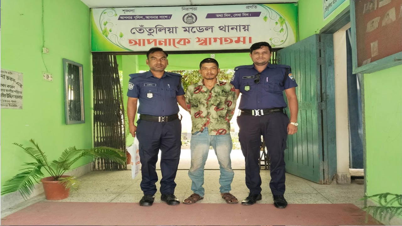 তেঁতুলিয়ায় ট্যাপেন্টাডল ট্যাবলেটসহ যুবক আটক
